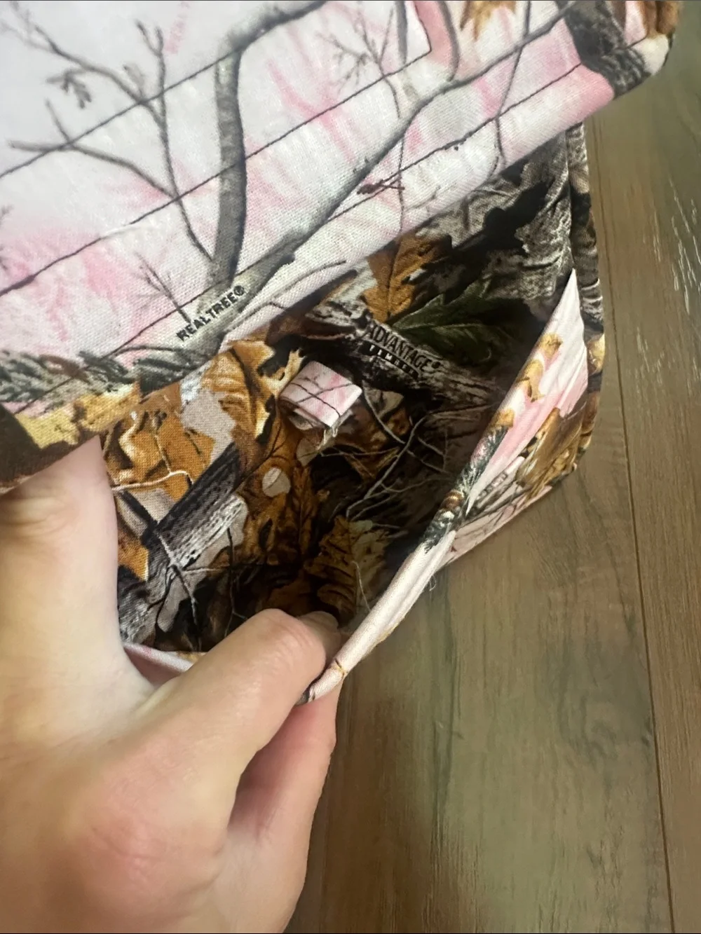 Realtree Pink and Brown Deer Camo Kids Wallet